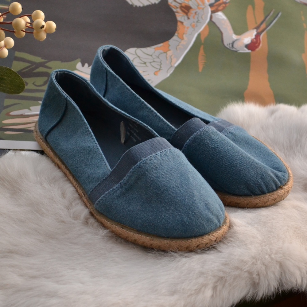 Denim Espadrilles // Like New  // 5/6
